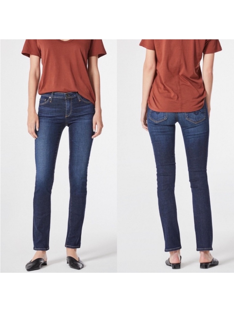 Ag Adriano Goldschmied The Harper Smitten Wash Essential Straight Jeans Size 27